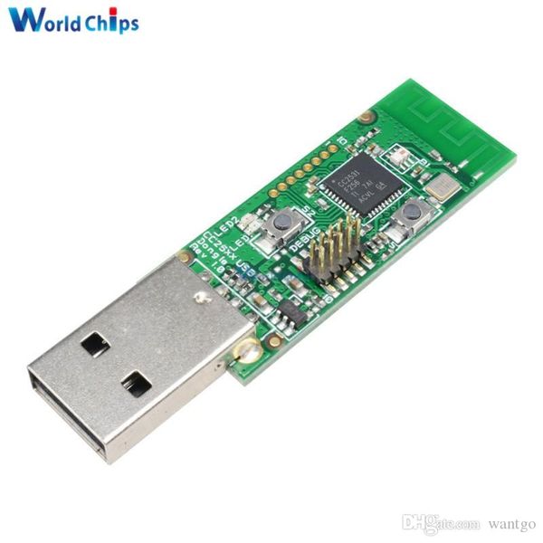 Circuitos integrados 5 pcs sem fio Zigbee CC2531 Sniffer Bare Board Packet Protocol Analyzer Módulo USB Interface Dongle