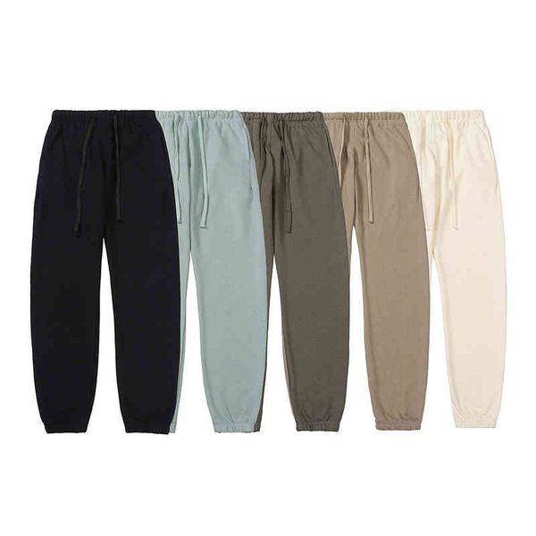 

fashion pants luxury mens street brand terry thin casual designer sweatpants autumn and winter couple jogging pants for men and women, Black
