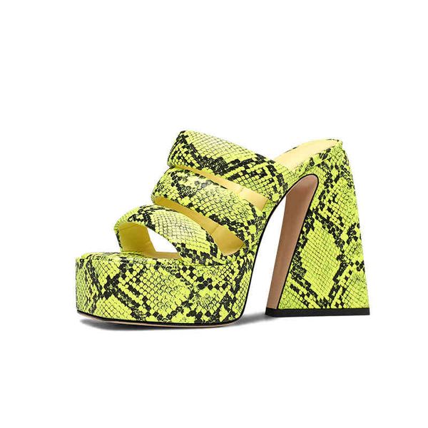 

slippers spring and summer wind ultra-high waterproof platform fish mouth exposed toe side empty back thick heel high-heeled slippers q6ly, Black