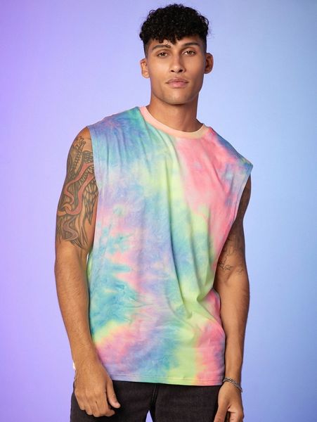 

men tie dye print t-shirt q1ow#, White;black