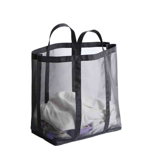 

mesh beach bag pvc plastic nylon tote portable mesh bag 220608