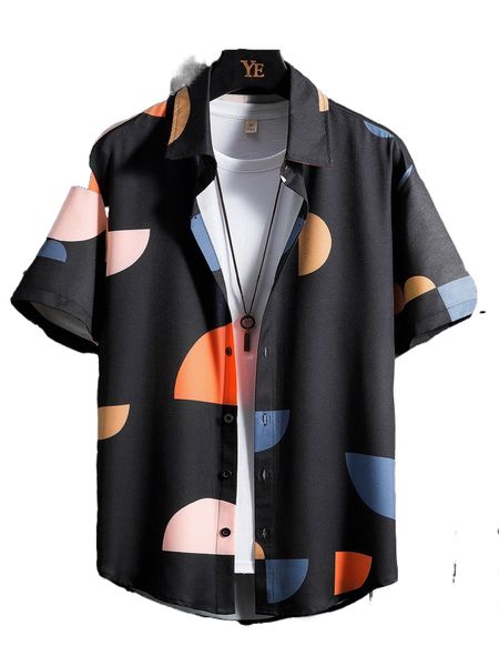 

men geo print shirt without tee n8mv#, White;black