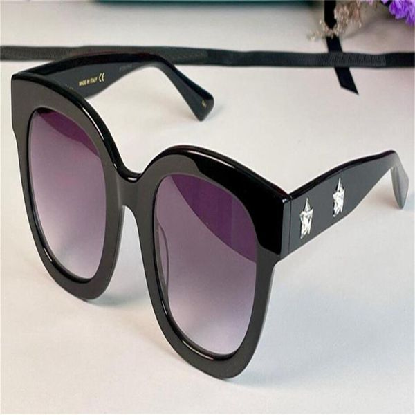

fashion design sunglasses 0208s cat eye frame simple pop style uv 400 outdoor protection eyewear for men and women 713, White;black
