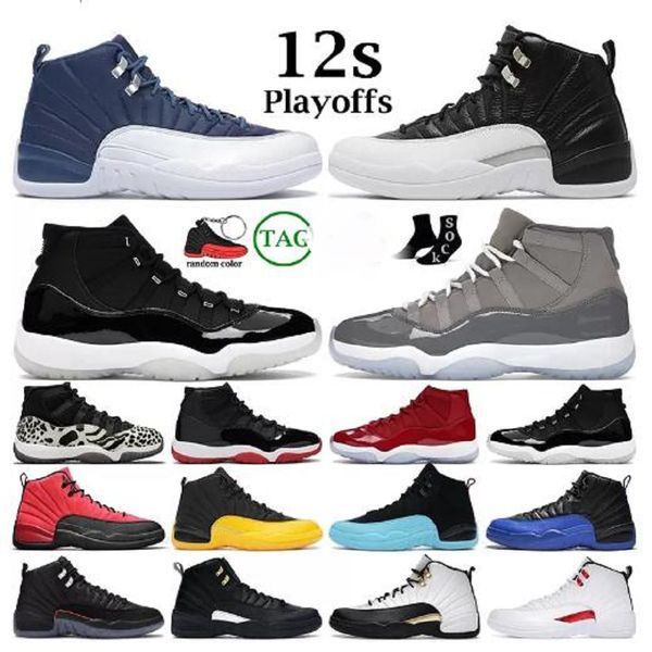 

big size us 13 jumpman 11 11s basketball shoes with socks high bred cherry cool grey pure violet unc space jam og trainers low 72-10 platinu