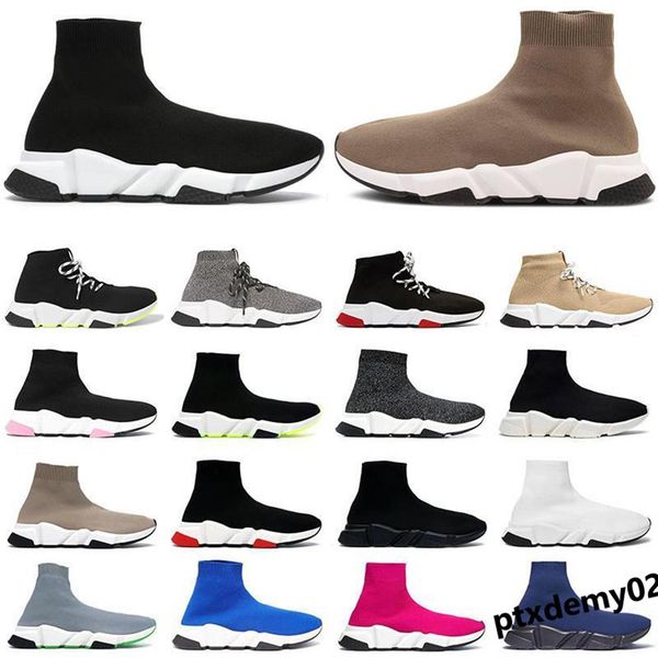 

2021 fashion sock trainers womens mens casual shoes beige black red volt clearsole tripler etoile vintage sneakers designer boots 192v