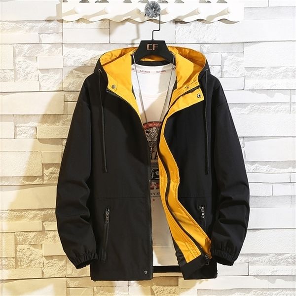 

6xl 7xl 8xl plus size mens jackets spring autumn casual fashion bomber jacket men overcoat baseball jackets men jacket coats 201218, Black;brown