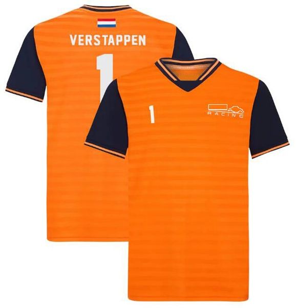 

f1 racing t-shirt 2022 summer team round neck shirt same style customization