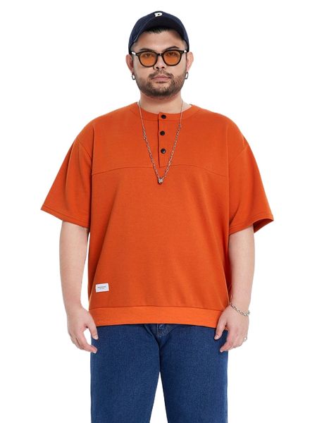 

men half button letter patch detail polo shirt 25rl#, White;black