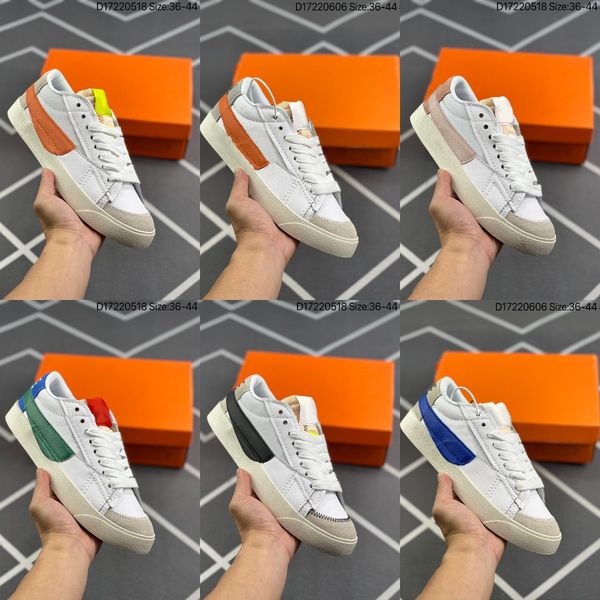 

women men's leather sneakers blazer low 1977 vintage shoes 77 lace up board shoes hallows eve grim reaper wolf grey serena queen indigo