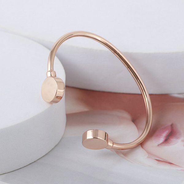 

19 styles cuff mixed real 18k gold/rose gold /silver plated pearl bangle hollow nature stone bracelet brand letter fashion, White