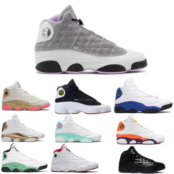 

jumpman 13s mens womens basketball shoes 13 houndstooth university gold black cat city of flight aurora green lakers hyper