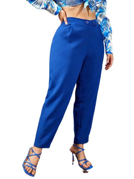 

plus high waist pants i5gq#, Black