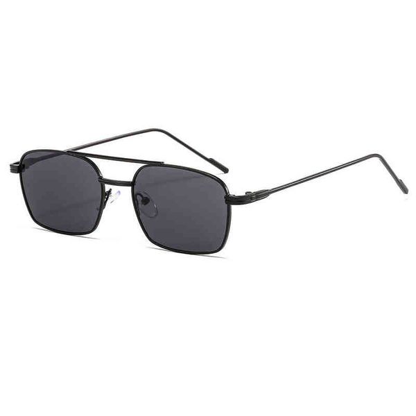 

new net red sunglasses personalized metal small frame men's and women's same ocean brand designer luxury fashion sun glasses, White;black