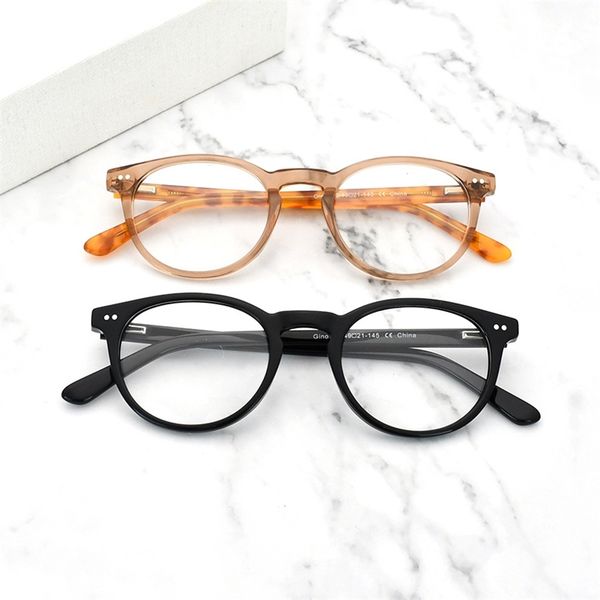

60% outlet online store round glasses frame for men and women, White;black