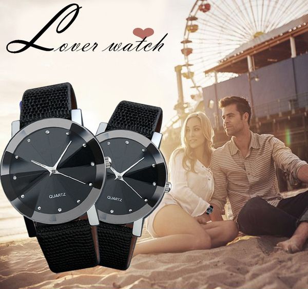 

new women quartz watch leisure pu leather fashion watches brife casual relojes men wristwatch drop ship saati, Slivery;brown