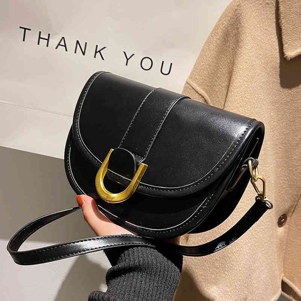 

high sense texture women's autumn and winter new msenger single shoulder saddle 2022 luxury brand fashion design versatile ladies bags