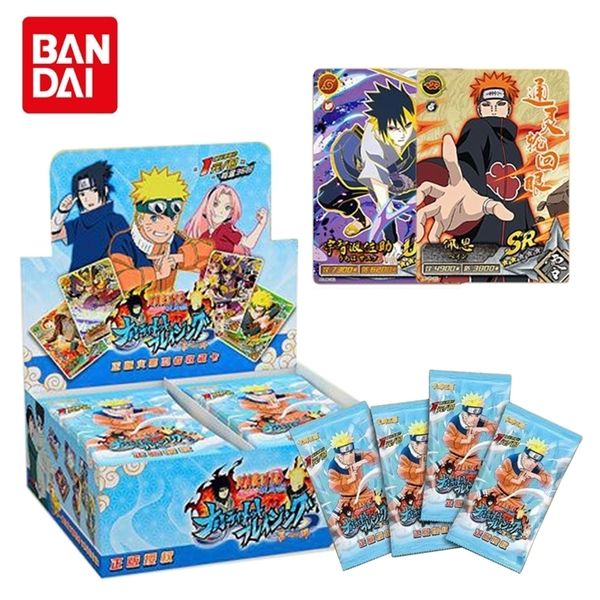 Coleção de passatempo de cartões de anime, jogos de jogo TCG, figuras raras de cartões comerciais Sasuke Ninja Kakashi para brinquedos de presente para crianças 220725