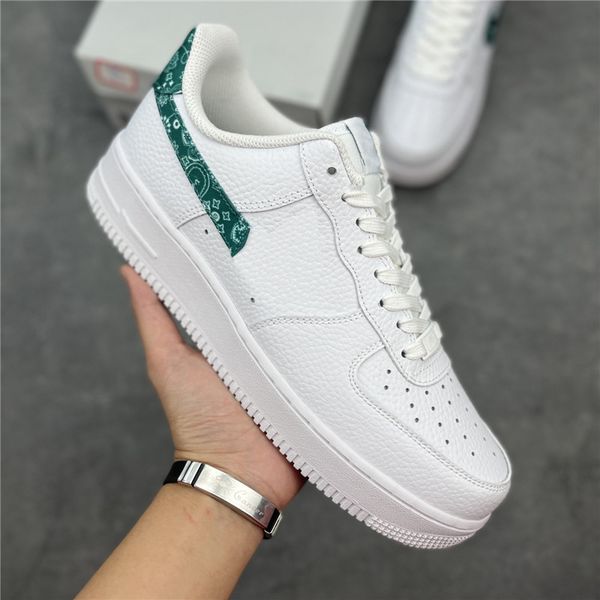

dh4406-102 designers outdoor men low skateboard shoes one 1 knit euro women all white black wheat trainer sports sneakers size 36 45