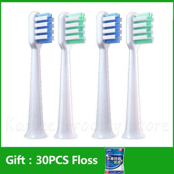 

toothbrush 48pcsset dr bei clean suitable brush head for c1 oral care teeth toothbrush floss action heads installation hair 0303