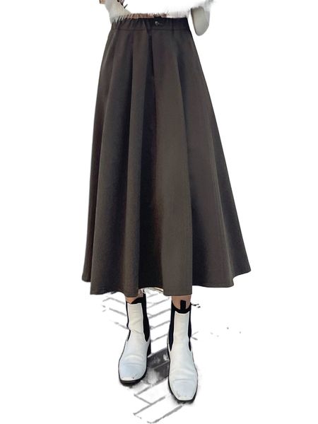 

dazy high waist flared skirt v92s#, Black