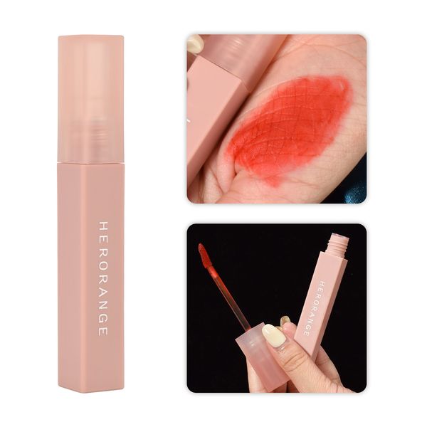 

matte lipstick girl looks good-looking and shows temperament lip mud #2 orange 1pc
