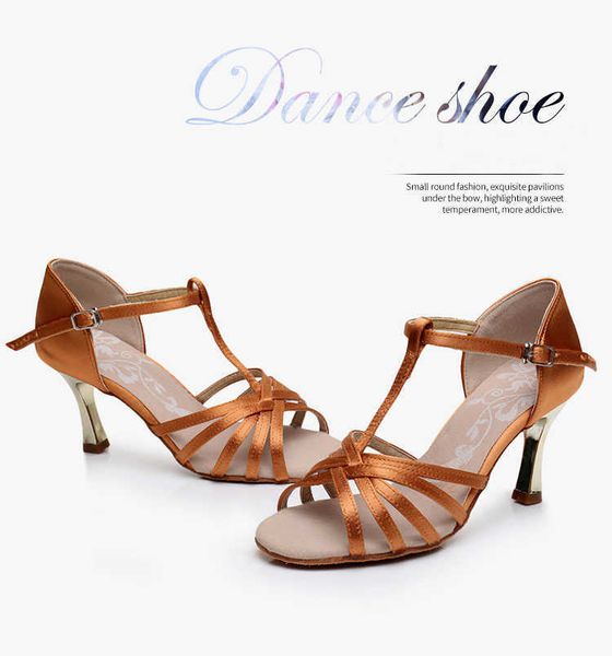 

elling high heel satin latin dancing shoes party tango professional ballroom soft sole dance for women girls 3 color a183 designer classic l, Black