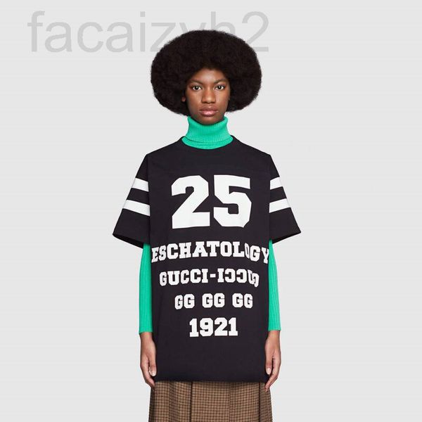 

men's t-shirts designer 2022 spring summer kuqi 100th anniversary stitching contrast loose fit men's and women's same short s, White;black