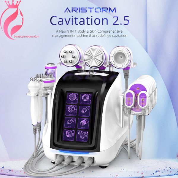 Aristorm Slimming 40K RF Slim Hot Cold Hammer Bio Microcurrent Lift Lift Ultrasonic Cavitation 2.5 Машина липосакции