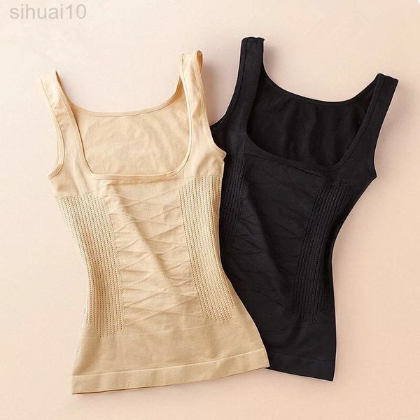 

slim waist corset shapewear body shaping vest body shaper cami tummy control slimming underwear shaper l220802, Black;white