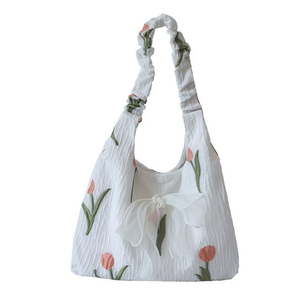 

3pcs stuff sacks women polyester cherry prints sport shoulder bag mix color