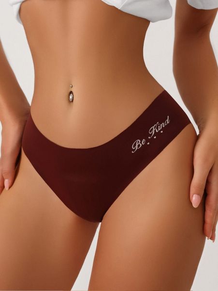 

letter graphic no show panty l1ck#, Black;red