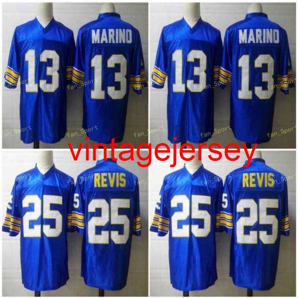 

mens vintage pittsburgh dan marino football jersey stitched 25 darrelle revis 25 lesean mccoy pitt jersey s-3xl, Black