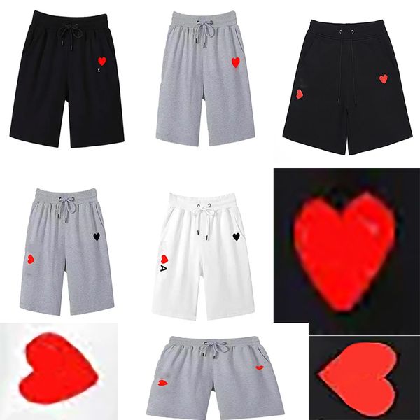 

cdg designer men's shorts japanese play print female couple beach pants love badge short overalls factory direct sales, White;black