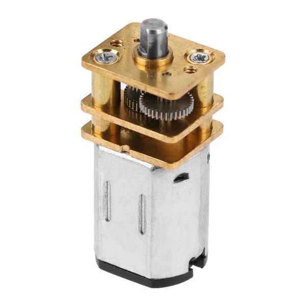 

mini metal dc low speed motor with copper gearing for diy robot models 3-6v