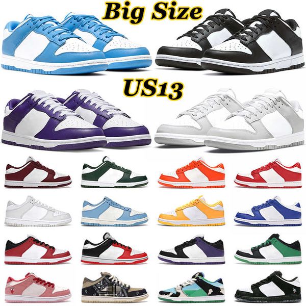 

big size us 13 running shoes men panda black white unc syracuse michigan pn dust kentucky court purple grey fog mens women trainers