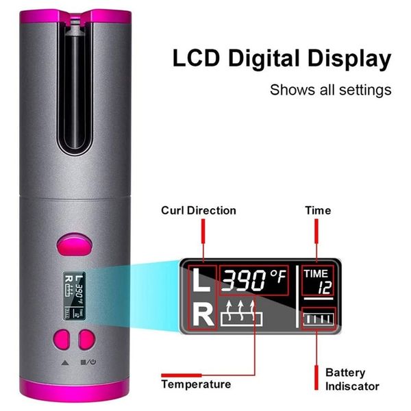 

dropautomatic curling iron cordless auto hair curler 220624