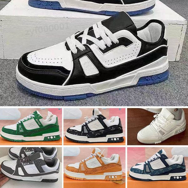 

2022 new printing particle upper designer casual shoes classic men's and women's low-sneakers fashion trainer 39-44 sx91, Black