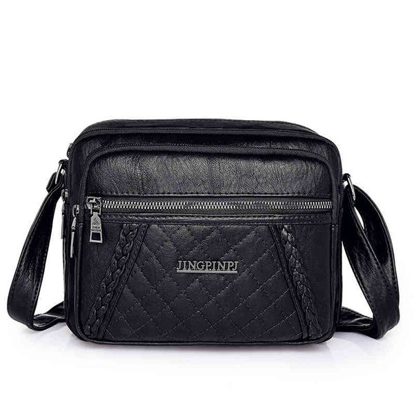 

designer handbags mom 2022 new fashion women's multi-layer msenger large capacity soft leather shoulder middle-aged