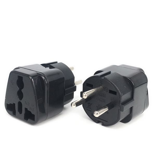 

universal il eg plug adapter ac converter eu us au uk to israel egypt 3 pin travel power adapter outlet wall charger socket