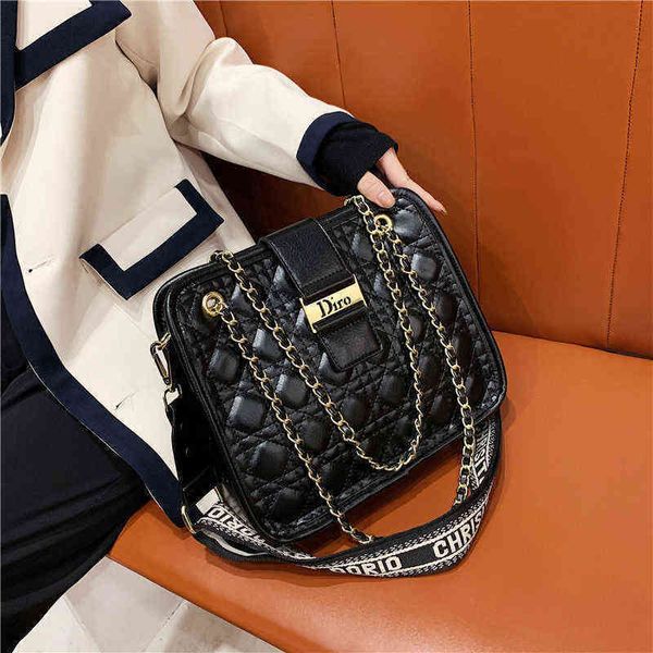 

factory direct sale lingge female 2022 new foreign style texture bag large capacity tote broadband single shoulder messenger bag fashion