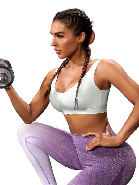 

seamless breathable softness sports bra 53lg#, Gray