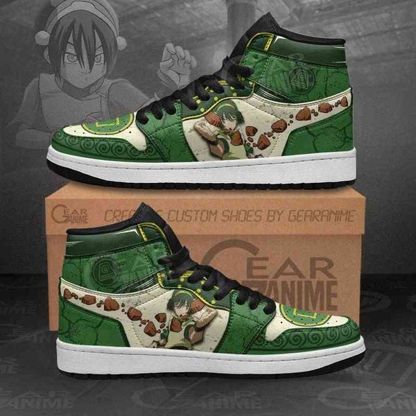 

sneakers custom avatar the last airbender anime shoes, Black