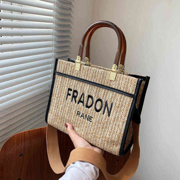 

bags new straw woven bag popular one shoulder tote messenger