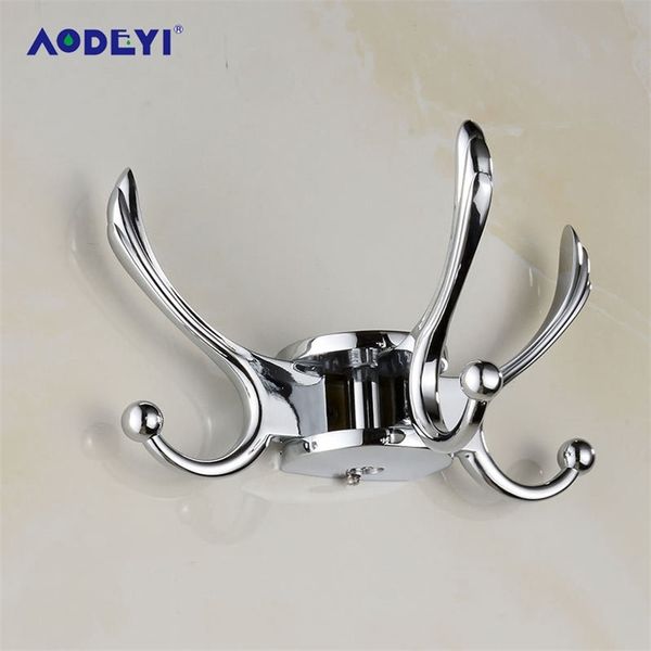 AODEYI Chrome Appendiabiti da parete Appendiabiti da parete Appendiabiti da parete Appendiabiti per accessori da bagno Appendiabiti Singolo simpatico gufo Ganci T200717