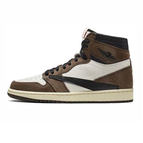 

travis ts x reverse jumpman 1 basketball shoes cactus jack sail black military 1s high low og men women trainers sports sneakers299d