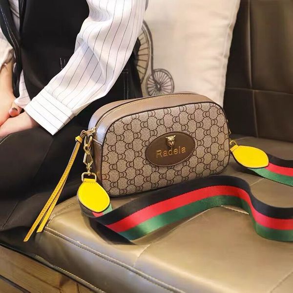 

vintage tiger head shoulder messenger bags men women fashion camera waist purse designer handbags with strap crossbody bag