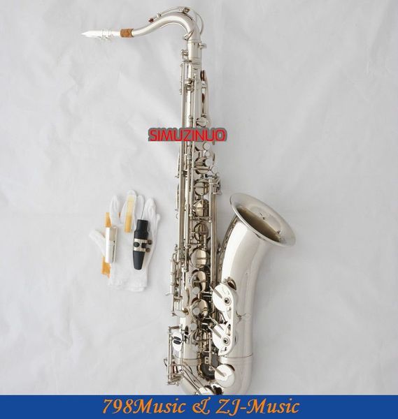 

professional silver nickel tenor saxophone sax high f metal mouthpiece case