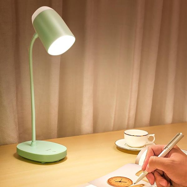 Tischlampen Schreibtischlampe faltbare 3600mah wiederaufladbare Batterie 3 Modi Berührung dimmbarer USB -Lernnachtlicht LED Eye Protectiontable