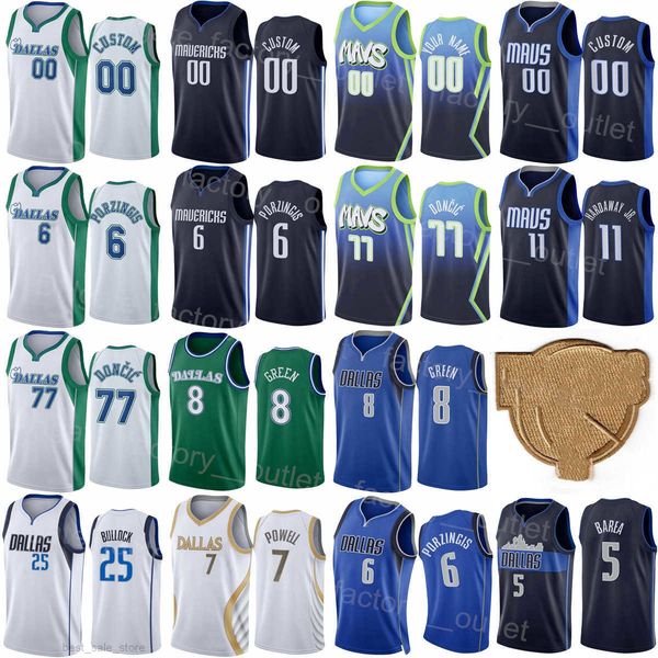 

the finals printed basketball spencer dinwiddie jersey 26 luka doncic 77 jalen brunson 13 tim hardaway jr 11 dorian finney-smith 10 dwight, Black