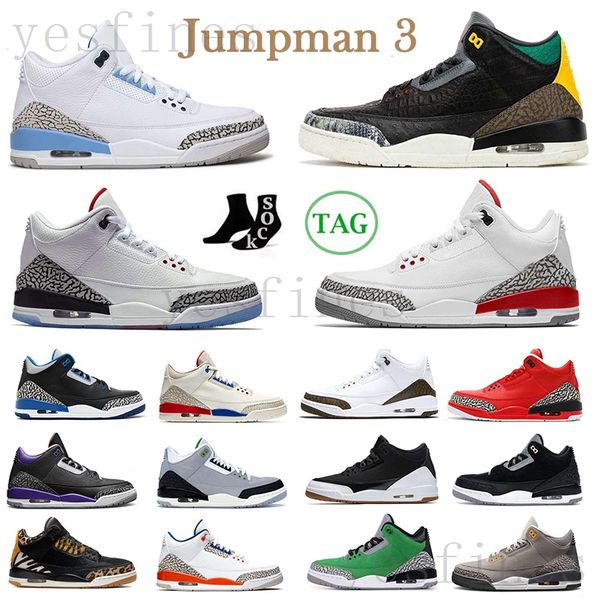 

3 3s neapolitan basketball shoes 3s 3 cardinal black cement michigan fire red rust pink cool grey court purple laser orange unc men trainers